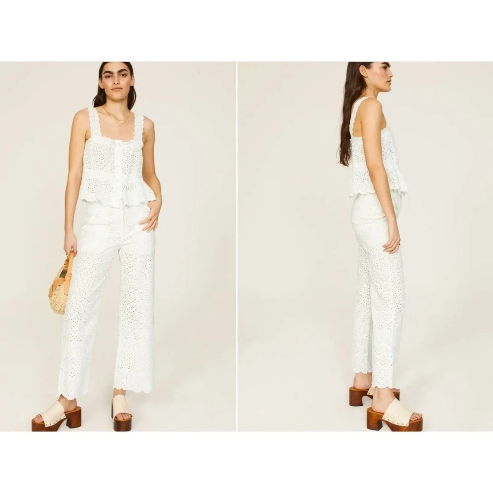 Veronica‎ Beard Riggs Eyelet Pants